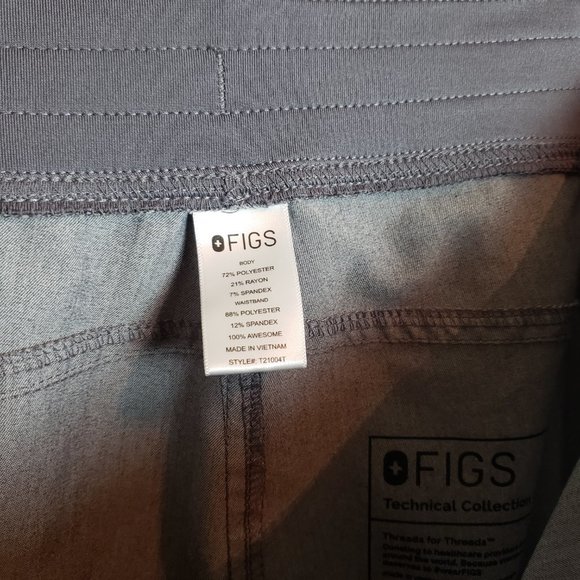 Figs Kade Graphite Cargo Scrub Pants Large Tall - Picture 10 of 11